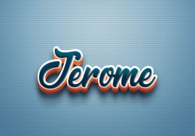 Cursive Name DP: Jerome