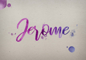 Jerome Watercolor Name DP