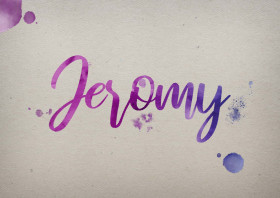 Jeromy Watercolor Name DP