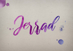 Jerrad Watercolor Name DP