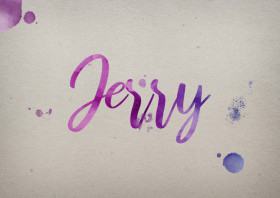 Jerry Watercolor Name DP