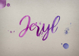 Jeryl Watercolor Name DP