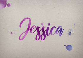 Jessica Watercolor Name DP