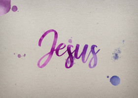 Jesus Watercolor Name DP
