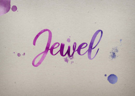 Jewel Watercolor Name DP