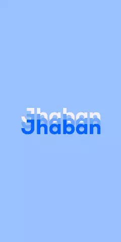 Name DP: Jhaban