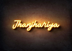 Glow Name Profile Picture for Jhanjhariya