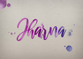 Jharna Watercolor Name DP