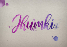 Jhumki Watercolor Name DP