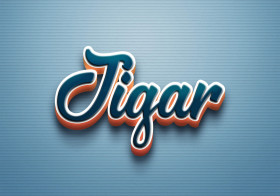 Cursive Name DP: Jigar