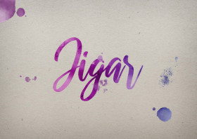 Jigar Watercolor Name DP