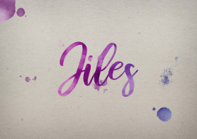Jiles Watercolor Name DP