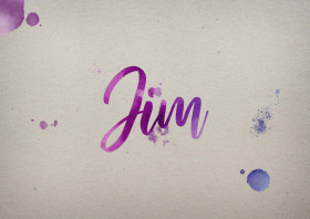 Jim Watercolor Name DP
