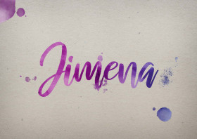 Jimena Watercolor Name DP
