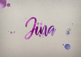 Jina Watercolor Name DP