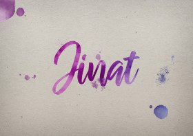 Jinat Watercolor Name DP