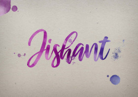 Jishant Watercolor Name DP