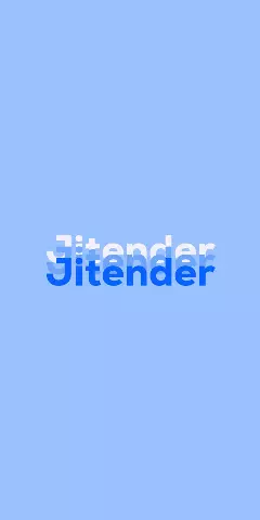 Jitender Name Wallpaper