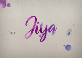 Jiya Watercolor Name DP
