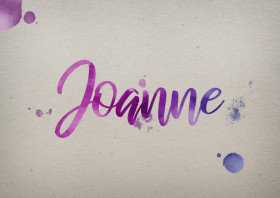 Joanne Watercolor Name DP