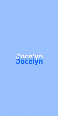 Name DP: Jocelyn
