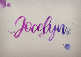 Jocelyn Watercolor Name DP