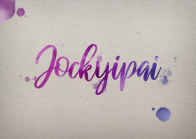 Jockyipai Watercolor Name DP
