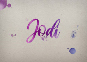 Jodi Watercolor Name DP