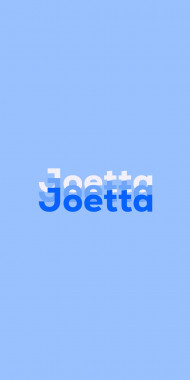 Name DP: Joetta