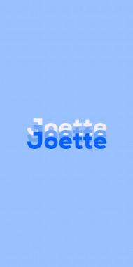 Name DP: Joette
