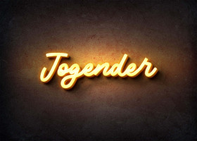 Glow Name Profile Picture for Jogender