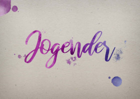 Jogender Watercolor Name DP