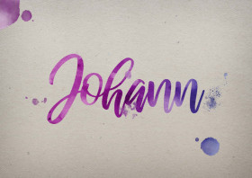 Johann Watercolor Name DP
