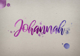 Johannah Watercolor Name DP