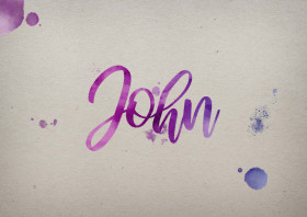 John Watercolor Name DP