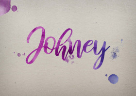 Johney Watercolor Name DP