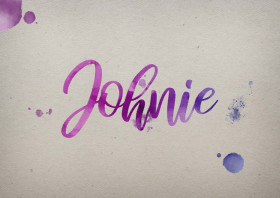 Johnie Watercolor Name DP