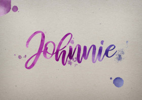 Johnnie Watercolor Name DP