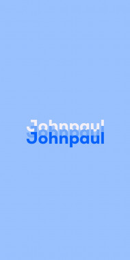 Name DP: Johnpaul