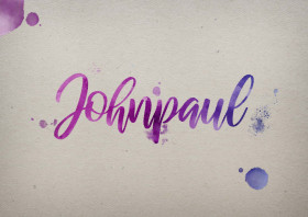 Johnpaul Watercolor Name DP