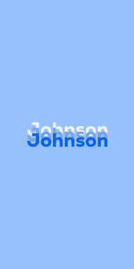 Name DP: Johnson