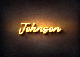 Glow Name Profile Picture for Johnson