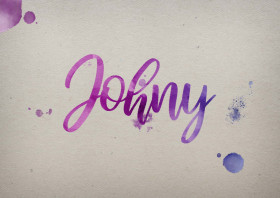 Johny Watercolor Name DP