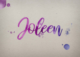 Joleen Watercolor Name DP