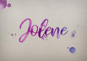 Jolene Watercolor Name DP