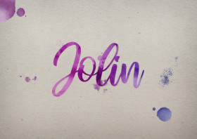 Jolin Watercolor Name DP