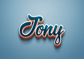 Cursive Name DP: Jony