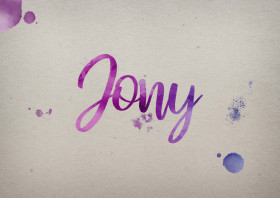 Jony Watercolor Name DP