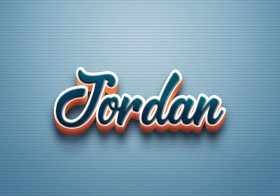 Cursive Name DP: Jordan