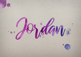 Jordan Watercolor Name DP